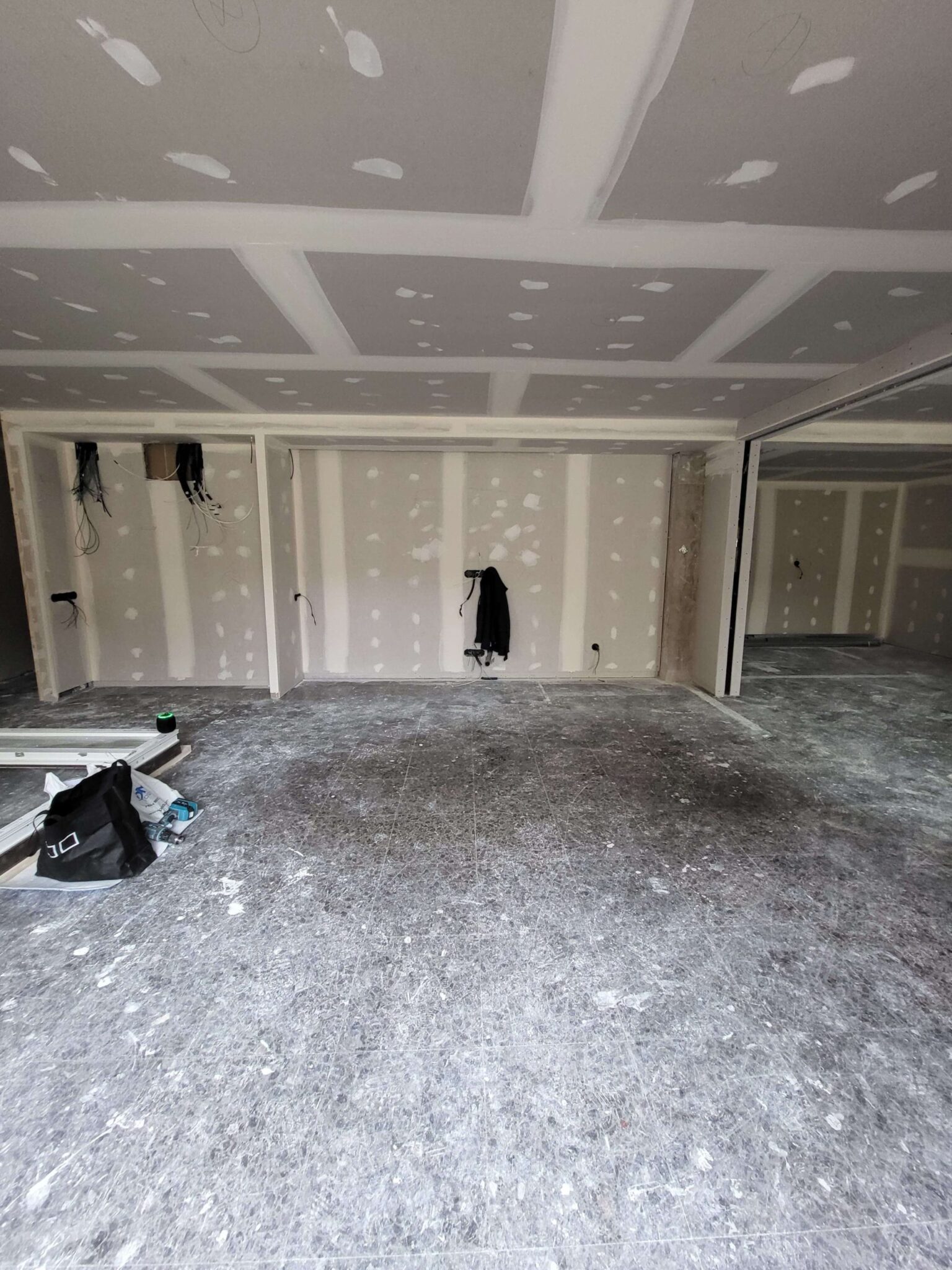 Instalaciones interiores durante ejecución de reforma
